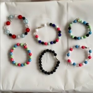 Handmade beaded bracelets (6 in the bundle)